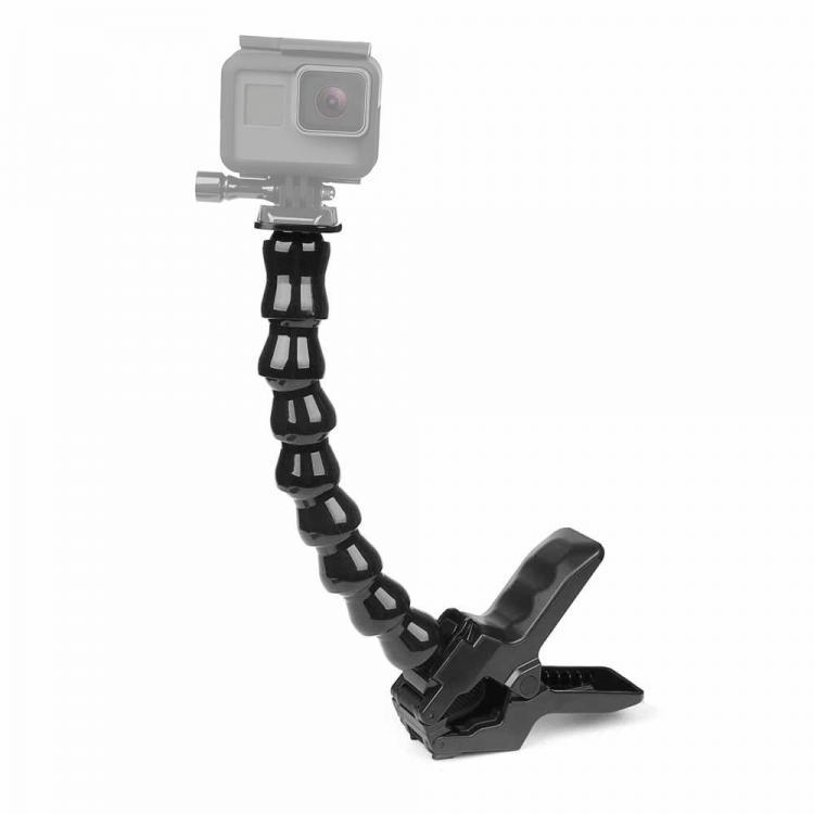 shopping צילום ומצלמות SHOOT XTGP117 Universal 24cm Gooseneck Adjustable Flexible Jaws Clamp Mount Stand Clip Arm Monopod For GoPro Hero 6 5 4 3 SJCAM Xi
