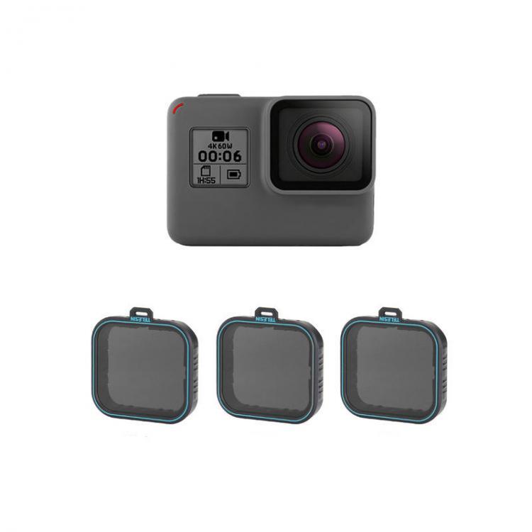 shopping צילום ומצלמות Telesin GP-FLT-ND1 ND4/8/16 Lens Filter for GoPro Hero 5 6 7 Action Camera