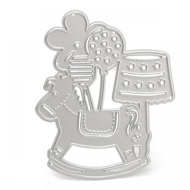 shopping צילום ומצלמות Horse Balloon Metal Scrapbook Paper Work Photo Album DIY Cutting Dies