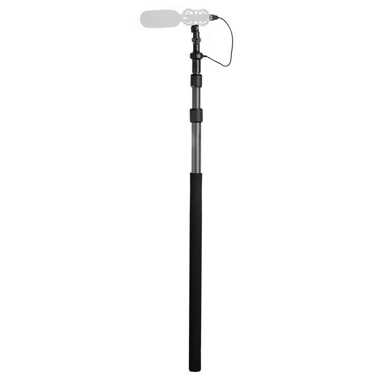 shopping צילום ומצלמות BOYA BY-PB25 Carbon Fiber Foldable Microphone Boompoles with Internal XLR Cable 1m to 2.5m Micro Boom Pole