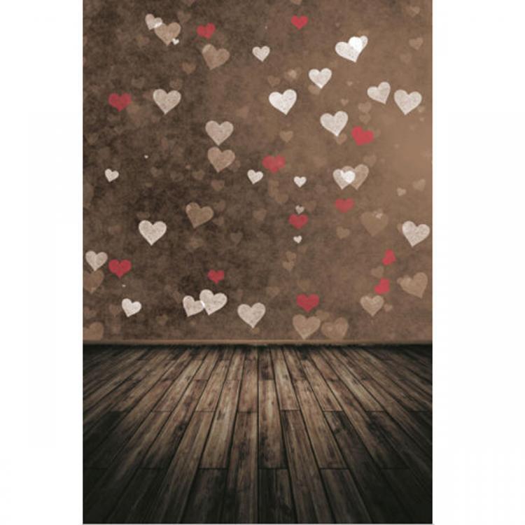 shopping צילום ומצלמות 7x5ft Valentine's Day Love Heart Theme Photography Vinyl Backdrop Studio Background 2.1m x 1.5m