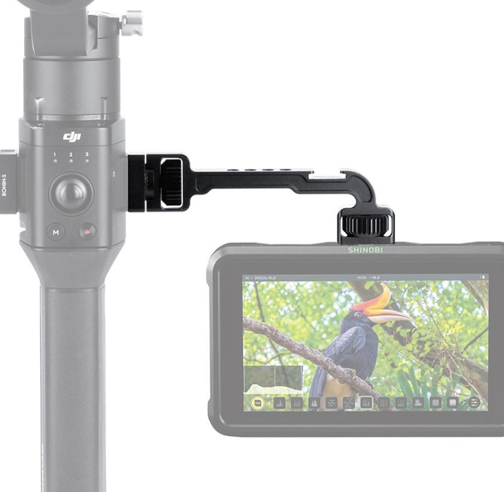 shopping צילום ומצלמות AGIMBALGEAR DH11 Camera Stabilizer Extension Bracket with Cold Shoe Mount 1/4 Inch Screw for DJI Ronin S Mounting Monitor LED Vide
