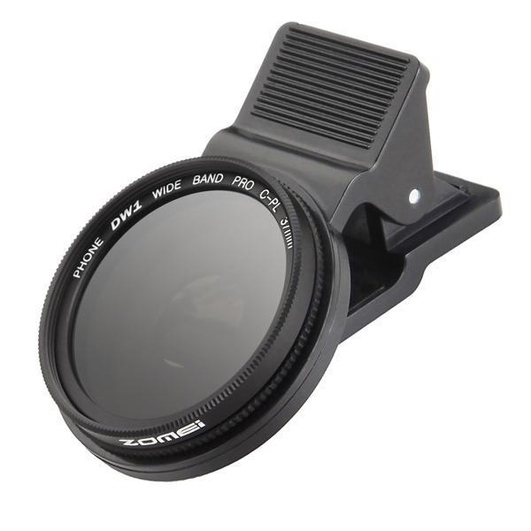 shopping צילום ומצלמות ZOMEi 37mm Professional Cell Phone Camera Circular Polarizer Lens CPL for iPhone HTC Xiaomi Samsung Galaxy Android Smartphone