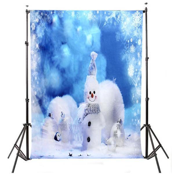shopping צילום ומצלמות 7x5ft 2.1x1.5m Fantasy Snowman Christmas Theme Photography Studio Prop Background Backdrop