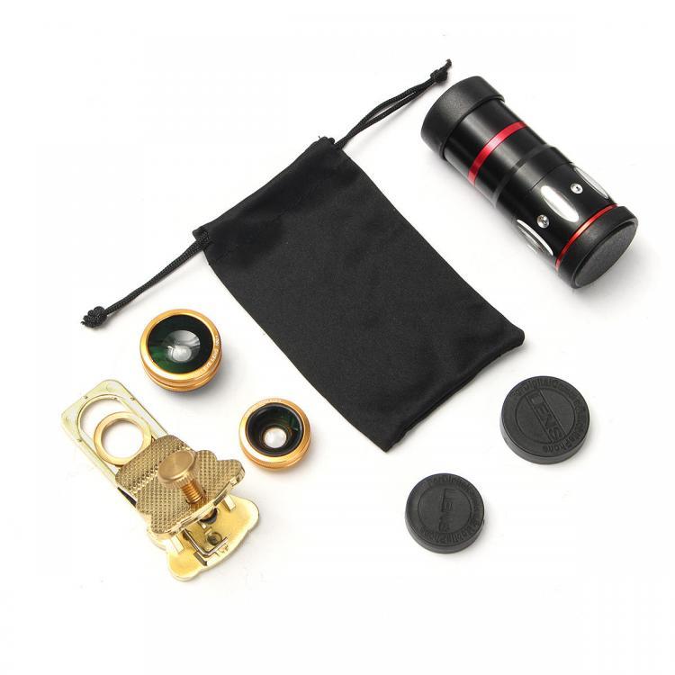 shopping צילום ומצלמות Universal 10X Zoom Clip On Mobile Phone Optical Camera Lens Telephoto Telescope