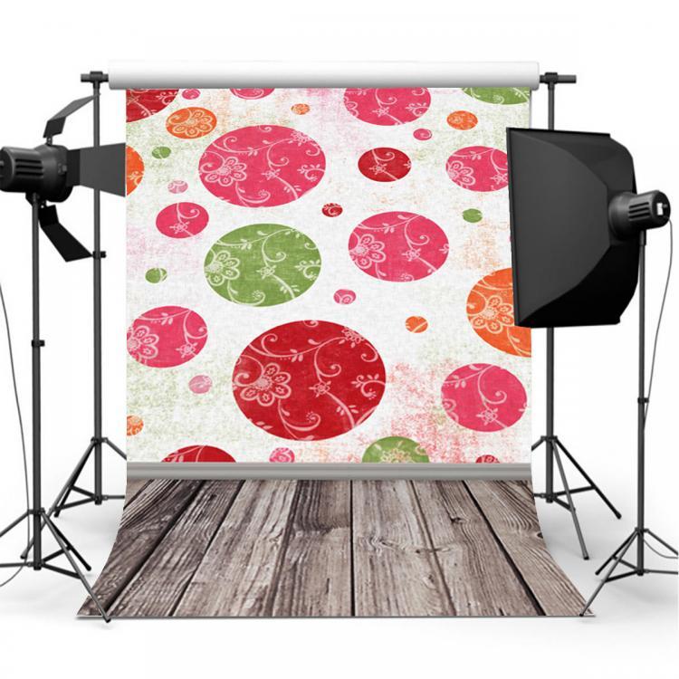 shopping צילום ומצלמות 3x5FT Vinyl Colorful Flower Photography Backdrop Background Studio Prop