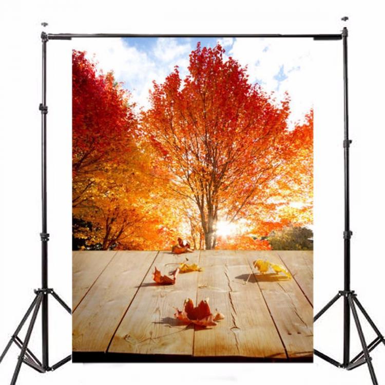shopping צילום ומצלמות 5x7FT Vinly Autumn Falls Maple Photography Backdrop Background Studio Prop