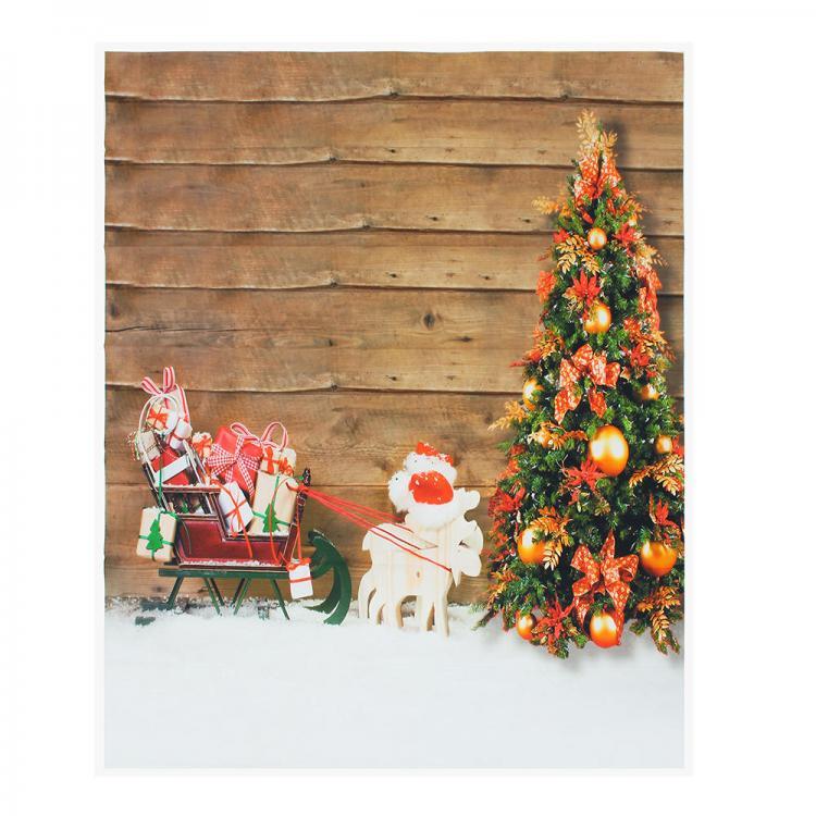 shopping צילום ומצלמות 5x7ft Christmas Tree Sled Photography Backdrop Studio Prop Background