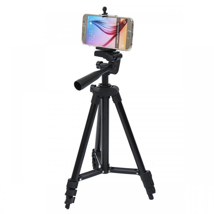 shopping צילום ומצלמות Professional Aluminum Tripod Stand Adjustable Camera Holder for Nikon for Sony for Canon DSLR