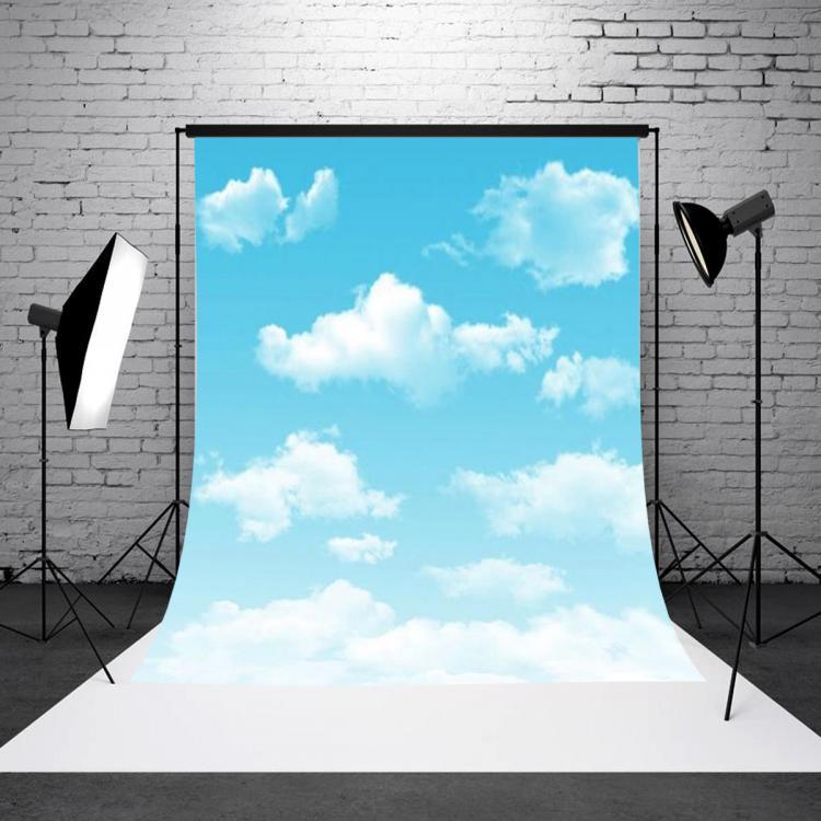 shopping צילום ומצלמות 3x5FT Blue Sky White Clouds Backdrop Studio Photography Outdoor Photo Background