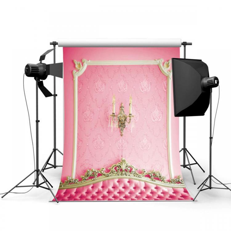 shopping צילום ומצלמות 3x5ft Pink Bedside Photography Backdrop Studio Prop Background