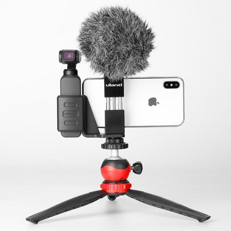 shopping צילום ומצלמות Ulanzi OP-1 Holder ST-02 Phone Clip Clamp LZ-20 Tripod with 360 Degree Rotation Ballhead for DJI OSMO Pocket Gimbal Camera