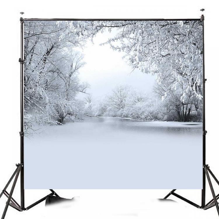 shopping צילום ומצלמות 10x10FT Winter Ice Snow Tree Photography Vinyl Background Studio Backdrop