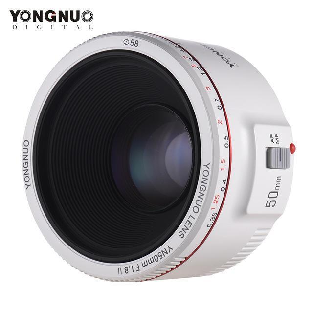 shopping צילום ומצלמות YONGNUO YN-50mm F1.8 II Large Aperture Auto Focus AF MF Lens for Canon Camera