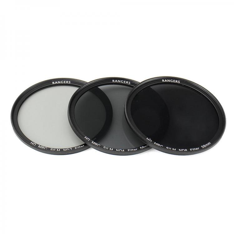 shopping צילום ומצלמות ND2/4/8 49/52/55/58/62/67/72/77mm Lens Filter Kit Set for Canon for Nikon DSLR Camera