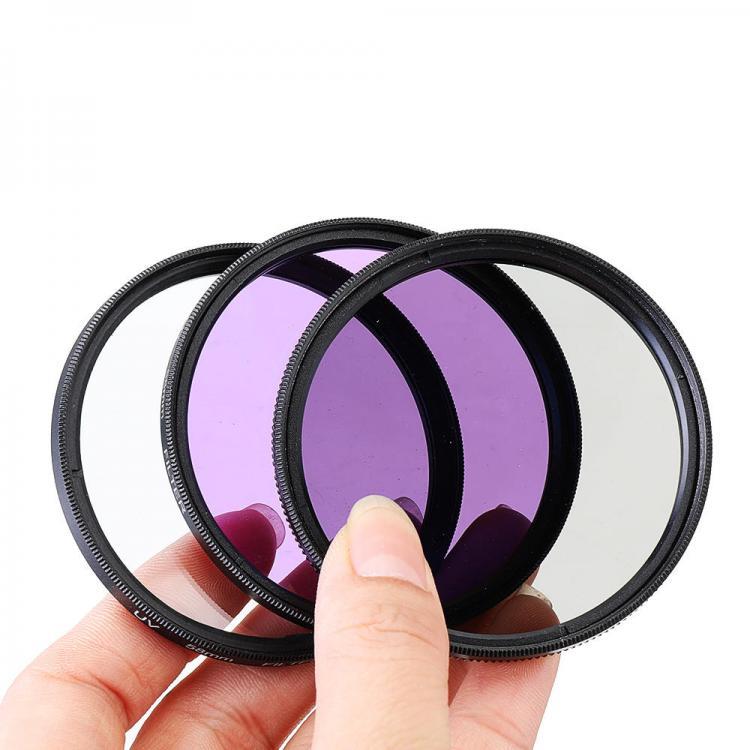 shopping צילום ומצלמות UV FLD CPL 49/52/55/58/62/67/72/77mm Lens Filter Kit Set
