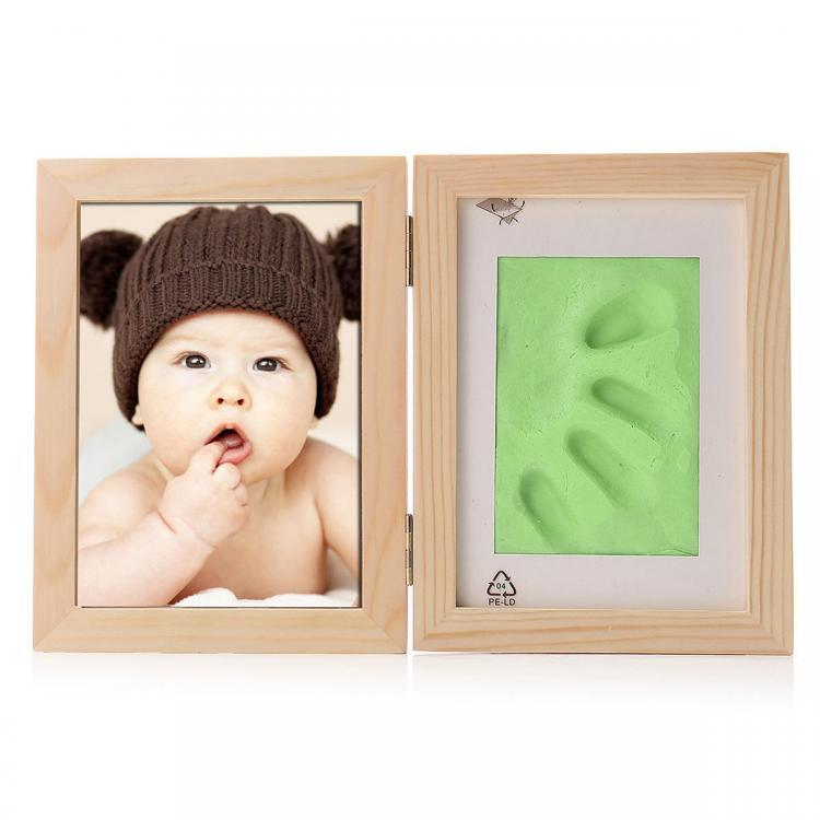 shopping צילום ומצלמות New Born Baby Hand Foot Print Soft Clay Photo Frame