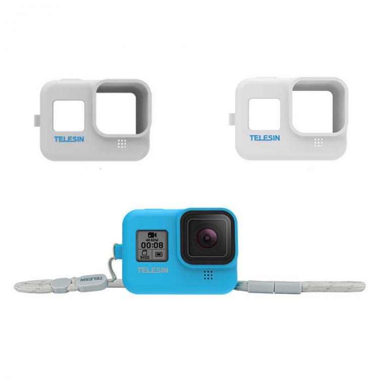 shopping צילום ומצלמות TELESIN GP-PTC-801 Protective Case Shell Frame with Strap for GoPro Hero 8 Black Action Sports Camera