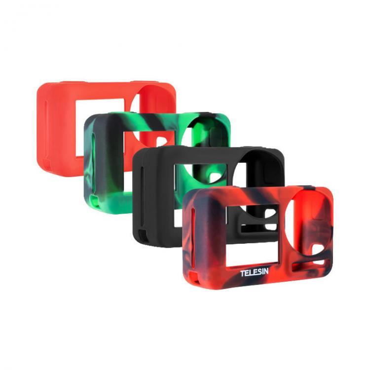 shopping צילום ומצלמות TELESIN OA-BHT001 Protective Frame Shell Case Lens Cap with Strap for GoPro Hero 7 6 5 Black Sports Action Camera