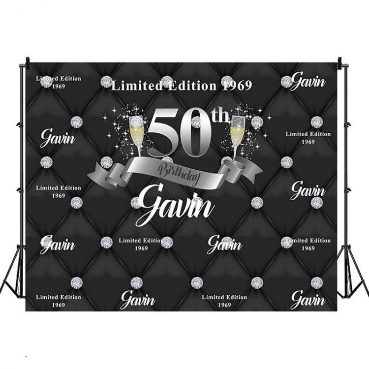 shopping צילום ומצלמות 5x3FT 7x5FT 9x6FT Vinyl 50th Birthday Limited Edition 1969 Photography Backdrop Background Studio Prop