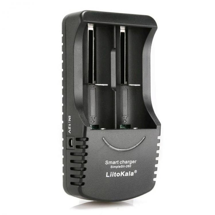 shopping סוללות ומטענים LiitoKala Sii-260 I2 Smart 18650 26650 Battery Charger for Li-ion/Ni-MH/Ni-CD Battery