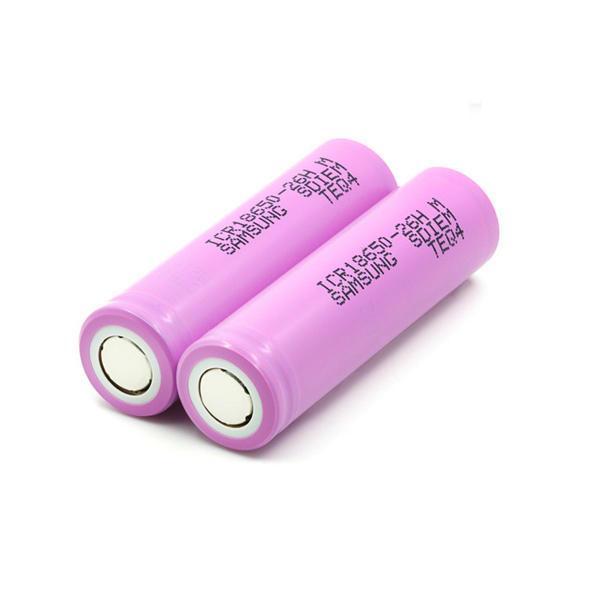 shopping סוללות ומטענים 2PCS ICR18650-26HM 2600mAh 3.6v Plate Head Rechargeable Li-ion Battery