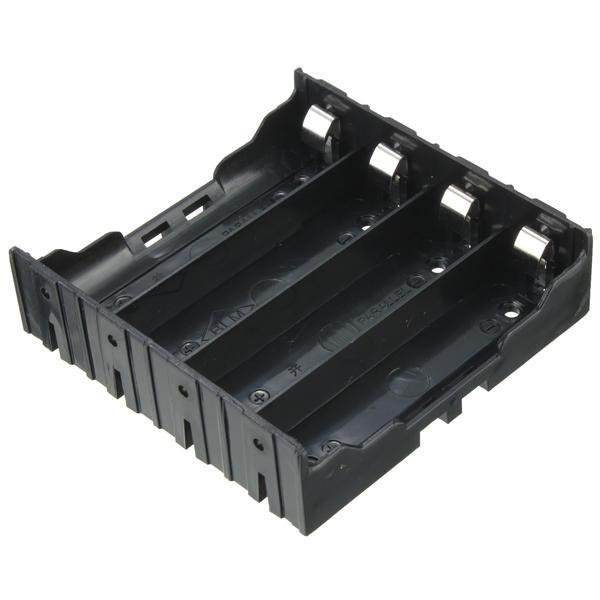 shopping סוללות ומטענים DIY Storage Box Holder Case For 4 x 18650 Rechargeable Battery