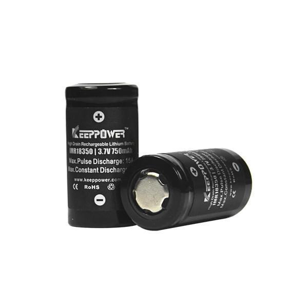 shopping סוללות ומטענים 1PCS Keeppower IMR 18350 3.7V 750mAh Rechargeable Li-ion Battery