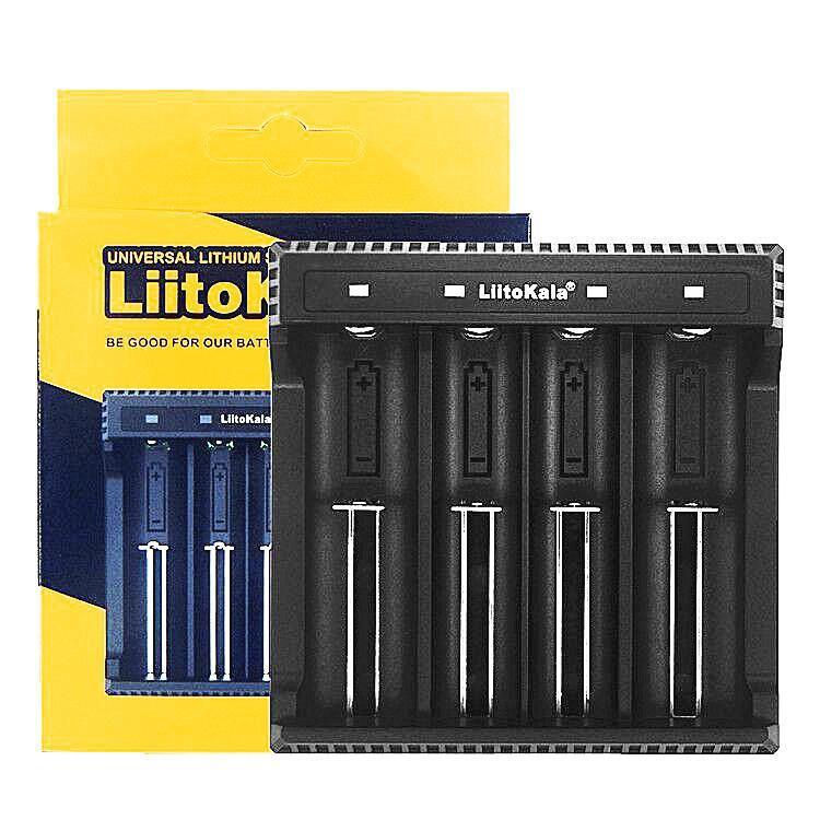 shopping סוללות ומטענים LiitoKala Lii-L4 4.2V 18650 26650 Battery Charger 4 Slot USB Charger