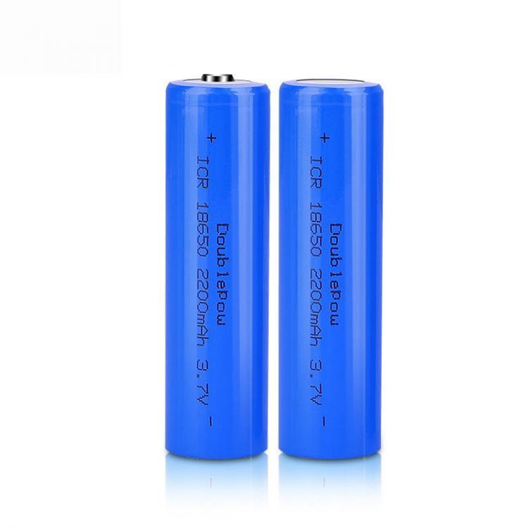shopping סוללות ומטענים Doublepow 1pc 3.7V 2200mAh Rechargeable 18650 Lithium Battery for Flashlight and Electrical Accessories