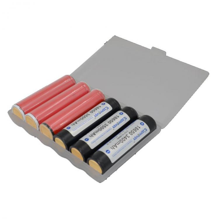 shopping סוללות ומטענים 1Pcs M6 Extended Version Battery Case Battery Storage Box Battery Holder for 6x Protected 18650 Batteries