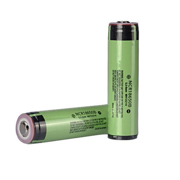 shopping סוללות ומטענים 2PCS NCR 18650B 3.7V 3400mAh Protected Rechargeable Lithium Battery