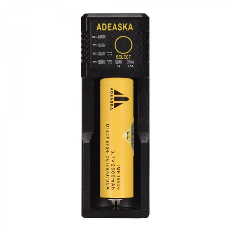 shopping סוללות ומטענים ADEASKA N1PLUS LED Display Smart Battery Charger for Ni-MH/Li-ion 18650 26650 AA Battery