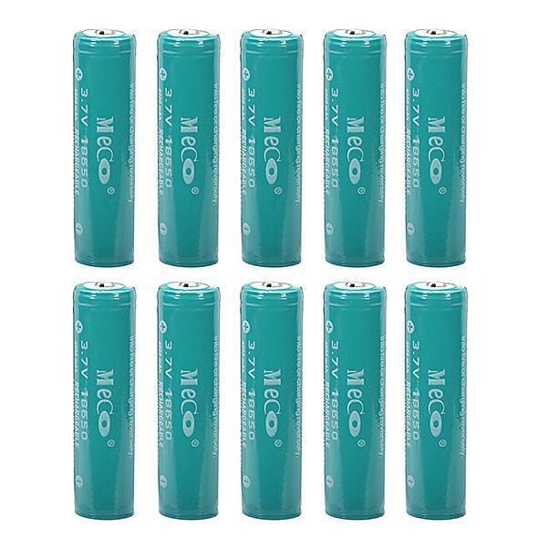shopping סוללות ומטענים 10PCS MECO 3.7v 4000mAh Protected Rechargeable 18650 Li-ion Battery