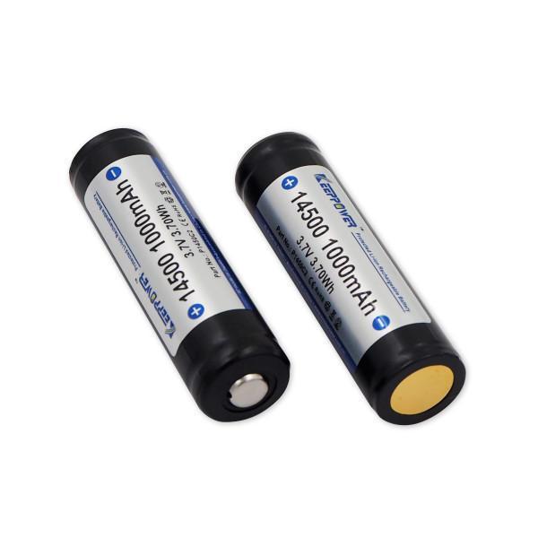 shopping סוללות ומטענים 1pcs KeepPower 14500 1000mAh protected 3.7v li-ion battery KeepPower P1450C2