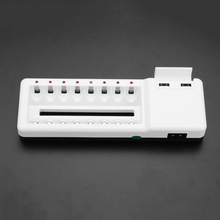shopping סוללות ומטענים Palo NC09 8 Slot Dual USB Port NI-CD NI-MH AA AAA Rechargeable Battery Charger