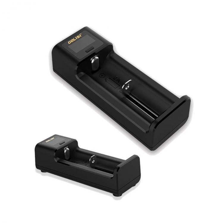 shopping סוללות ומטענים Golisi I1 LCD Display USB Port Lite Battery Charger for Li-ion/Ni-mh/Ni-cd Battery Single Slot