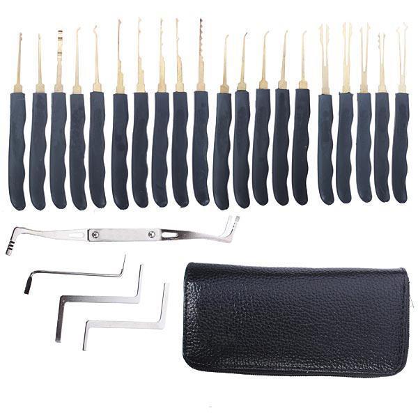 shopping כלים מקצועיים DANIU 24pcs Single Hook Lock Pick Set Locksmith Tools Lock Pick Kit