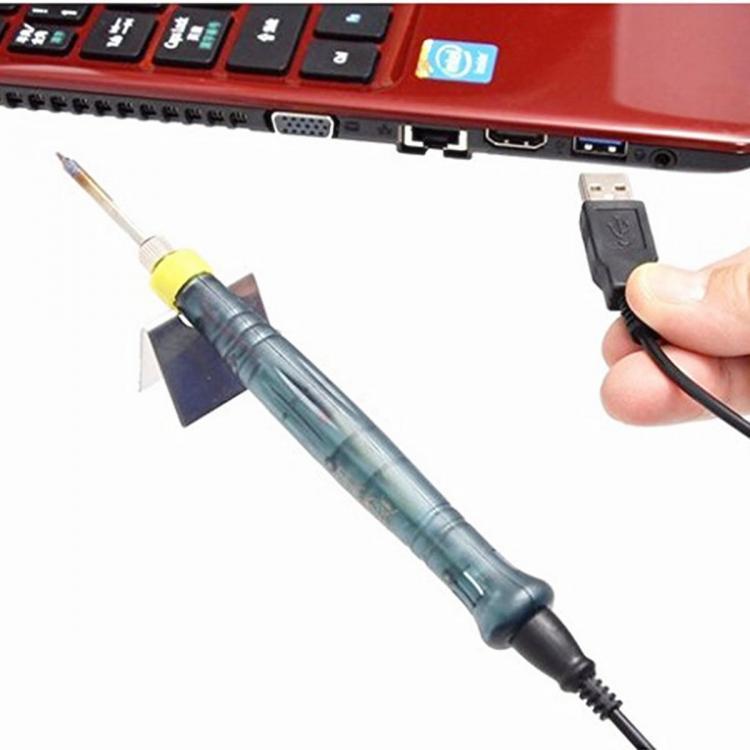 shopping כלים מקצועיים DANIU Portable USB Powered Mini 5V 8W Electric Soldering Iron With LED Indicator
