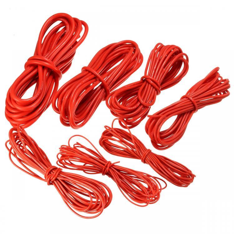 shopping כלים מקצועיים DANIU 5 Meter Red Silicone Wire Cable 10/12/14/16/18/20/22AWG Flexible Cable