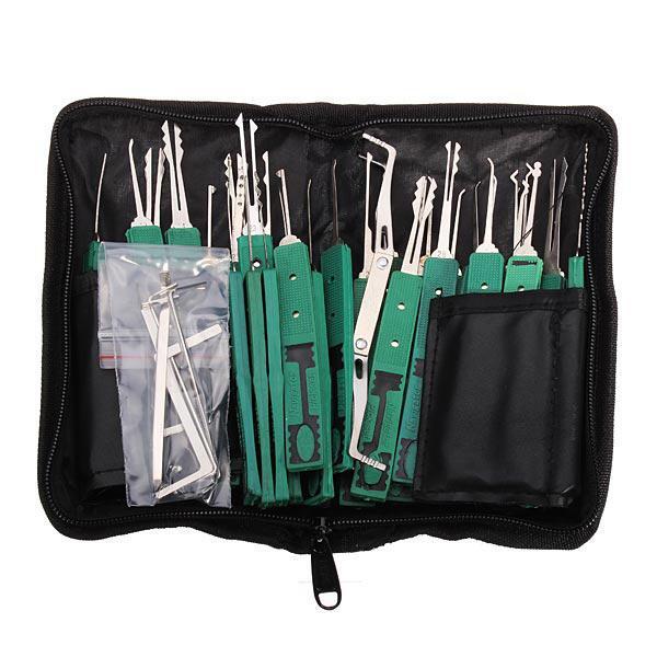 shopping כלים מקצועיים 32 Pieces Lock Pick Tools Set Lock Opener Locksmith Picking