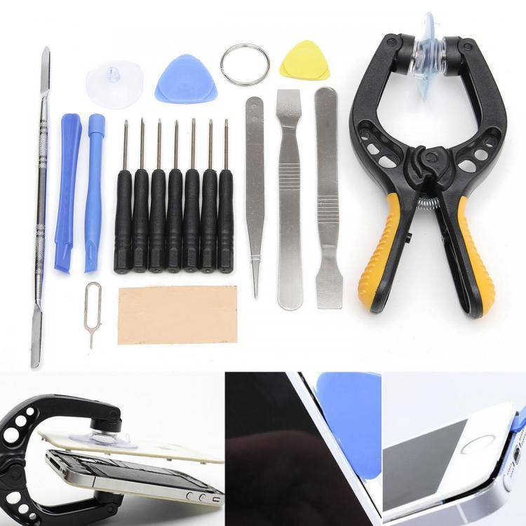 shopping כלים מקצועיים 19 in 1 Phone LCD Screen Opening Tool Plier Suction Cup Pry Spudger Repair Kit Set
