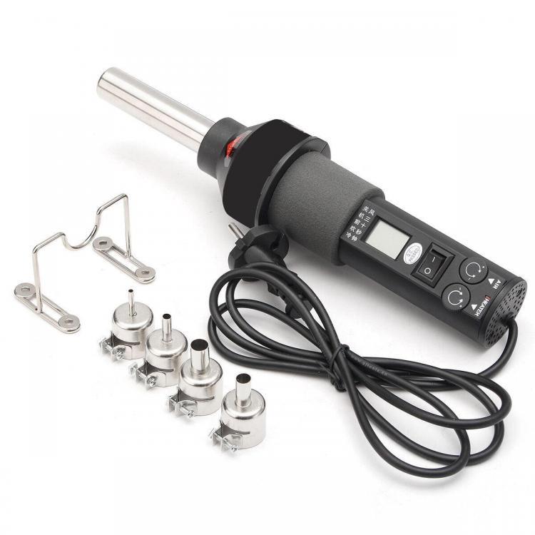 shopping כלים מקצועיים GONGJUE 220V 450W 450℃ Portable Soldering Hot Air Heat Gun Desolder Power Nozzle Tool