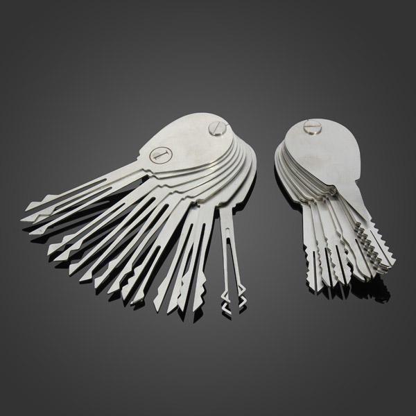 shopping כלים מקצועיים DANIU 20psc Foldable Car Lock Opener Double Sided Lock Pick Set Locksmith Tools