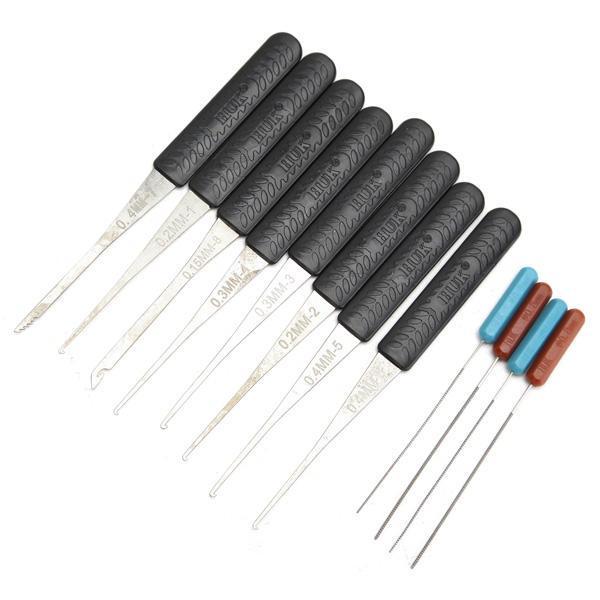 shopping כלים מקצועיים 12Pcs Lock Broken Key Extractor Remove Removal Hooks Needle Lock Picks Locksmith Tools Set