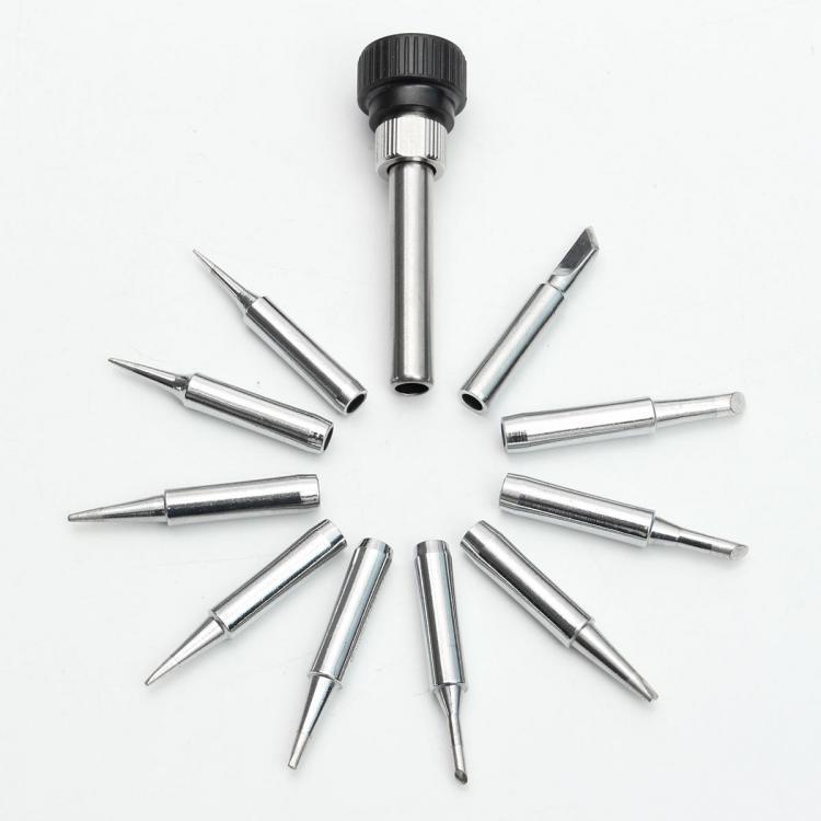 shopping כלים מקצועיים 11Pcs 900M-T Soldering Iron Tips for 936 SAIKE ATTEN AOYUE KADA YIHUA Soldering Station