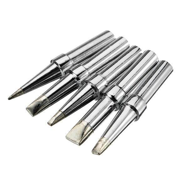shopping כלים מקצועיים 5Pcs Universial Lead Free Soldering Iron Tips for 5mm Diameter WELLER Soldering Iron Station