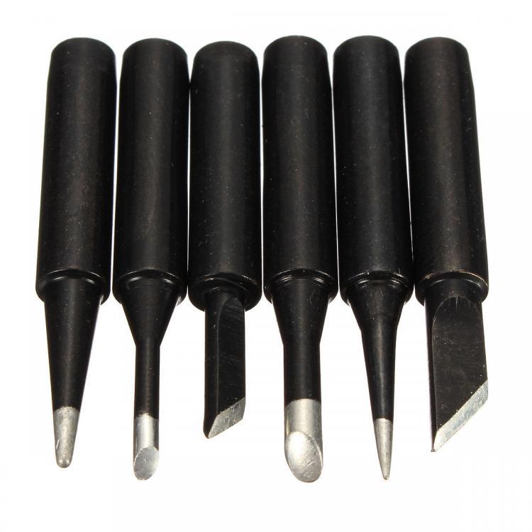 shopping כלים מקצועיים 6Pcs Lead Free Solder Iron Tip 900M-T for Hakko Soldering ReWork Station Tool