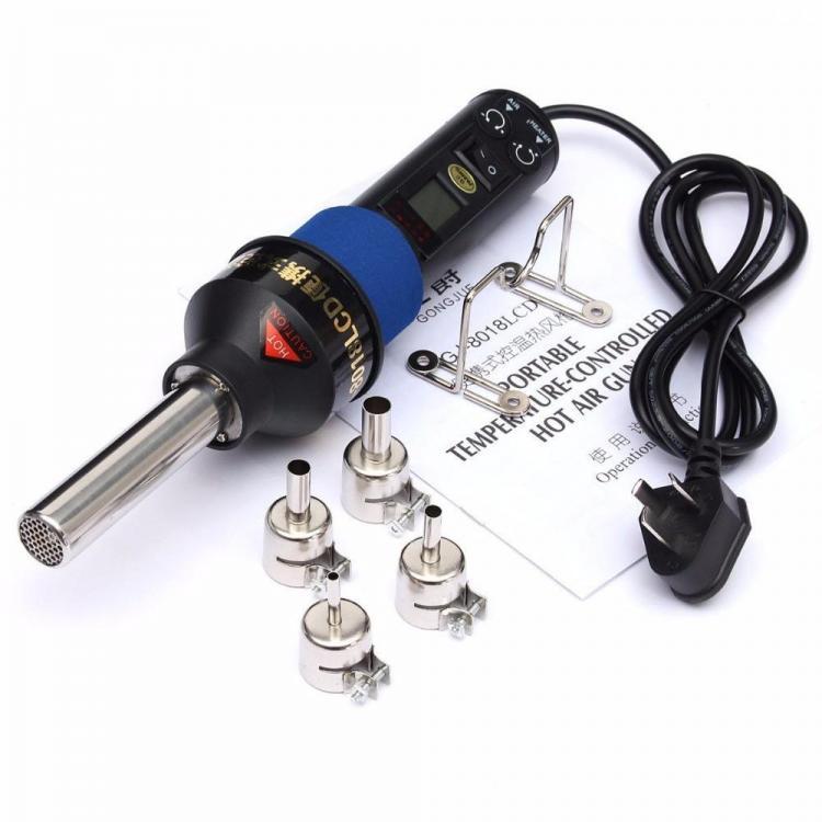 shopping כלים מקצועיים GONGJUE 8018LCD 220V 450 Degree LCD Adjustable Electronic Heat Hot Air Gun