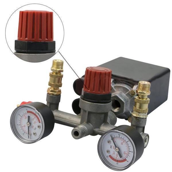 shopping כלים מקצועיים Air Compressor Pump Pressure Switch Control + Valve Gauges Regulator